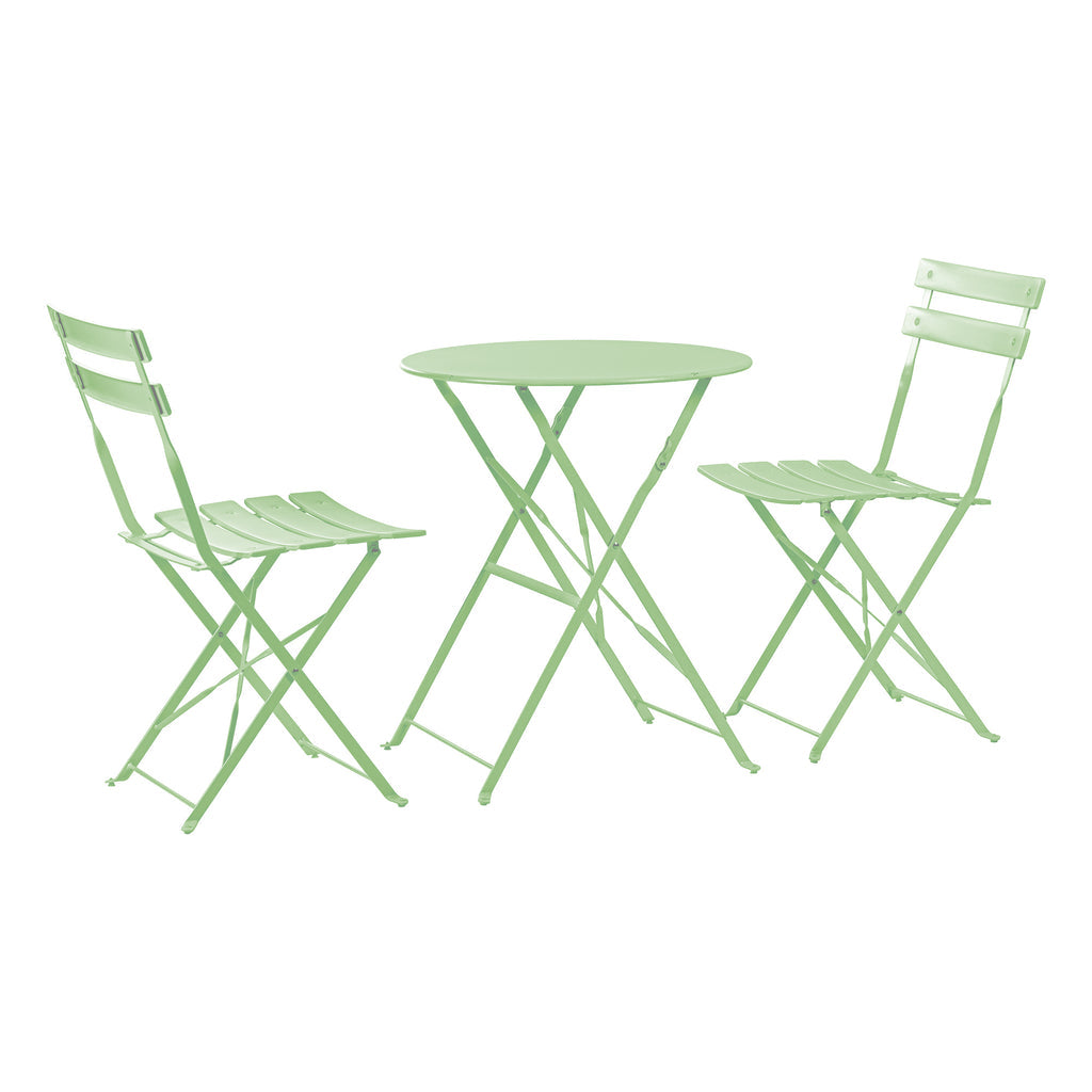 Two-Seater Round Bistro Set, Sage Green