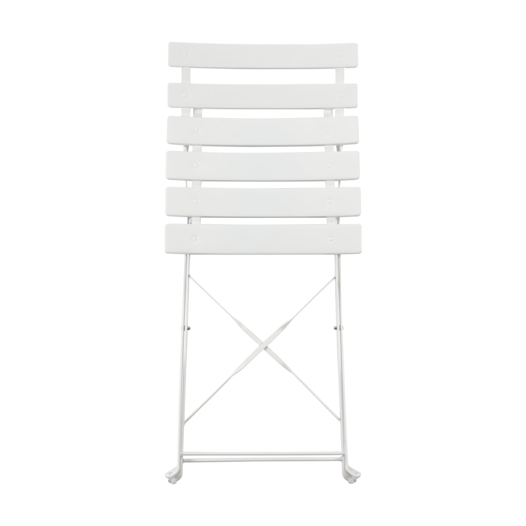 Two-Seater Round Bistro Set, White