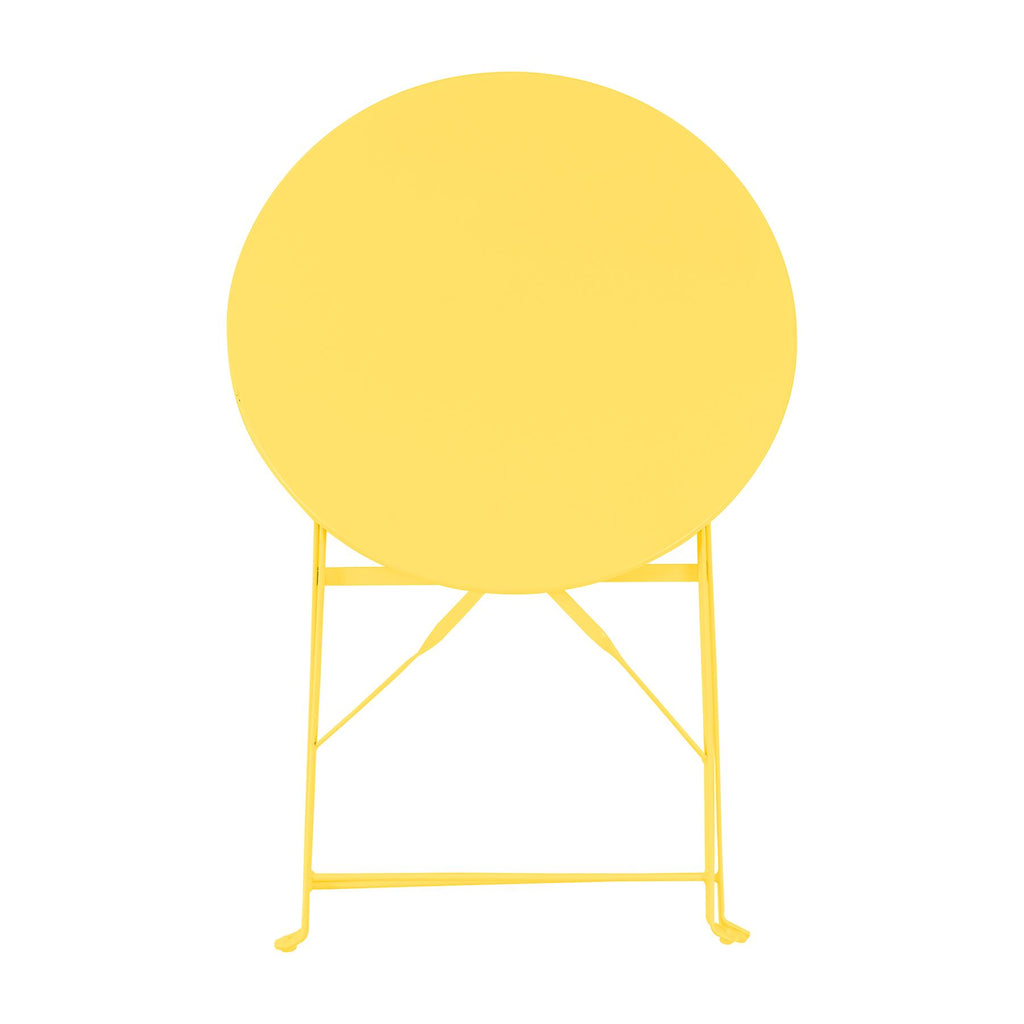 Two-Seater Round Bistro Set, Yellow